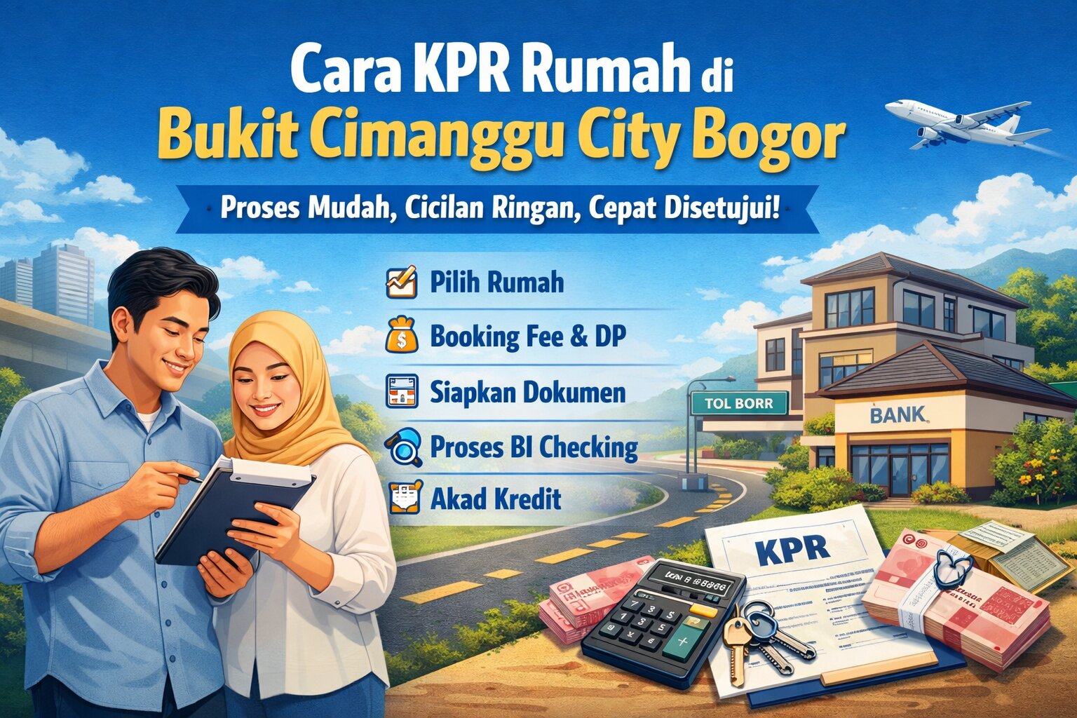 cara kpr rumah di bukit cimanggu city