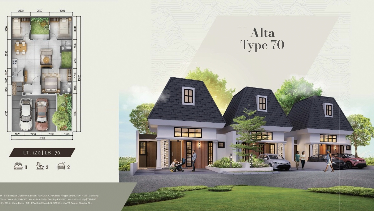 rumah 3 kamar bukit cimanggu city