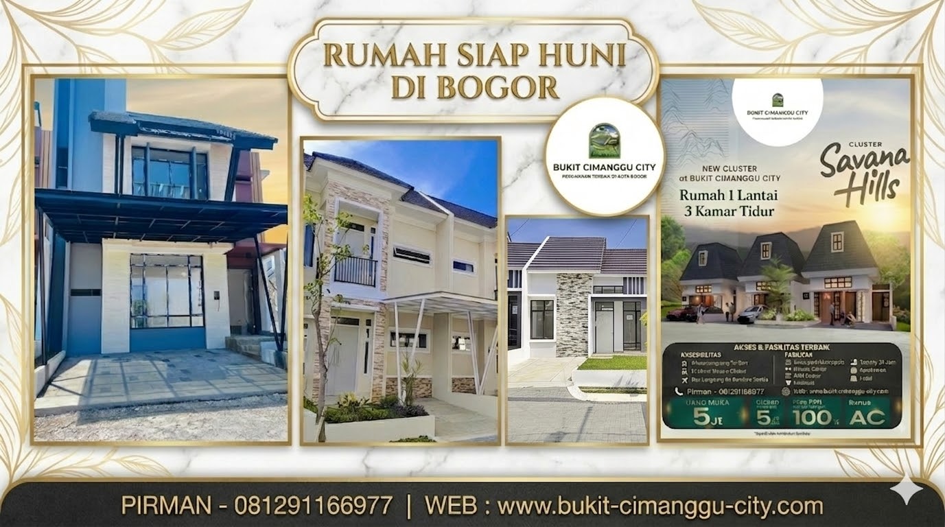 Rumah siap huni di bogor